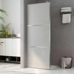 Paroi de douche &agrave; l'italienne &agrave; verre ESG d&eacute;poli 115x195 cm