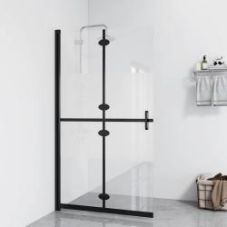 Paroi de douche pliable Verre ESG demi-d&eacute;poli 80x190 cm
