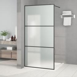 Paroi de douche Noir 100x195 cm Verre ESG d&eacute;poli