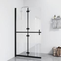 Paroi de douche pliable Verre ESG demi-d&eacute;poli 100x190 cm