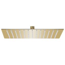 Pomme de douche pluie Acier inoxydable 30x30 cm Carr&eacute;e Dor&eacute;