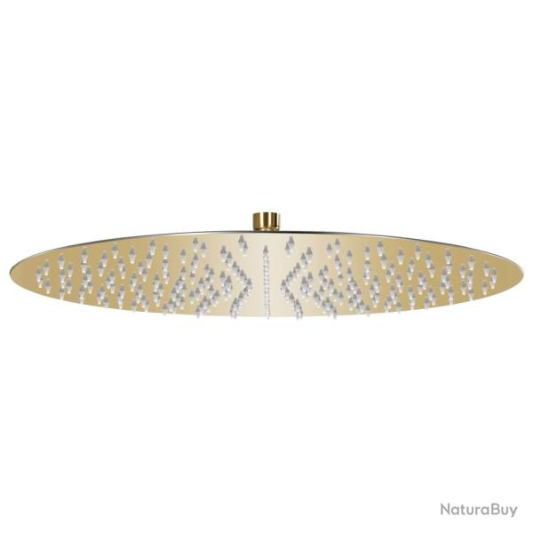 Pomme de douche pluie Acier inoxydable 40 cm Ronde Dor� alsavelo