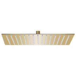 Pomme de douche pluie Acier inoxydable 40x40 cm Carr&eacute;e Dor&eacute;