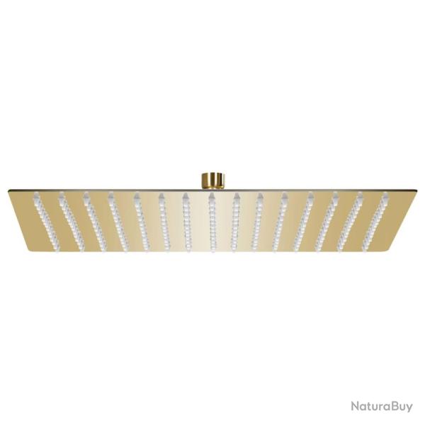 Pomme de douche pluie Acier inoxydable 40x40 cm Carr�e Dor� alsavelo