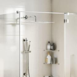 Pomme de douche pluie acier inoxydable 304 50x50 cm carr&eacute;e