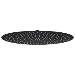 Pomme de douche pluie Acier inoxydable 50 cm Ronde Noir