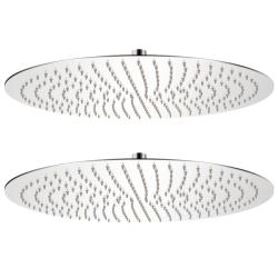 Pomme de douche plongeante 2 pcs Acier inoxydable &Oslash; 50 cm