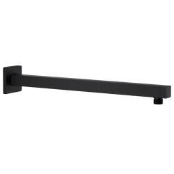 Bras de support de douche Carr&eacute; Inox 201 Noir 40 cm