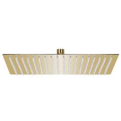 Pomme de douche pluie Acier inoxydable 50x50 cm Carr&eacute;e Dor&eacute;