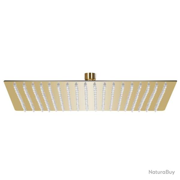 Pomme de douche pluie Acier inoxydable 50x50 cm Carr�e Dor� alsavelo