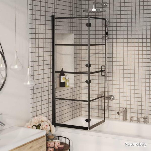 Cabine de douche pliable ESG 100x140 cm Noir alsavelo
