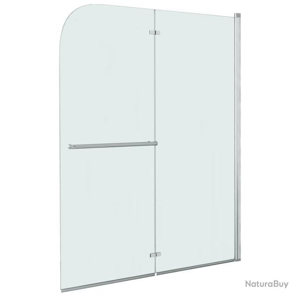 Cabine de douche pliable 2 panneaux ESG 120x140 cm alsavelo
