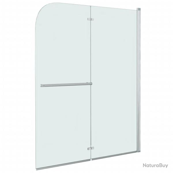 Cabine de douche pliable 2 panneaux ESG 95x140 cm alsavelo