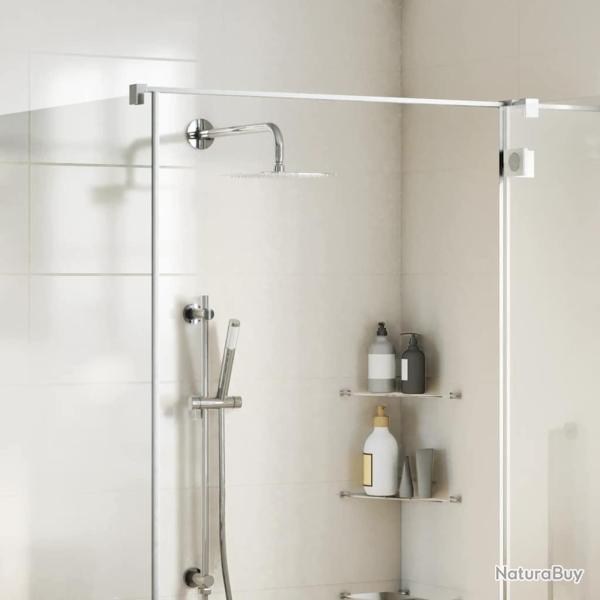 Pomme de douche pluie acier inoxydable 304 20x20 cm carr�e alsavelo