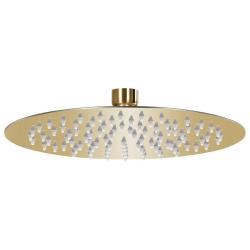 Pomme de douche pluie Acier inoxydable 20 cm Ronde Dor&eacute;