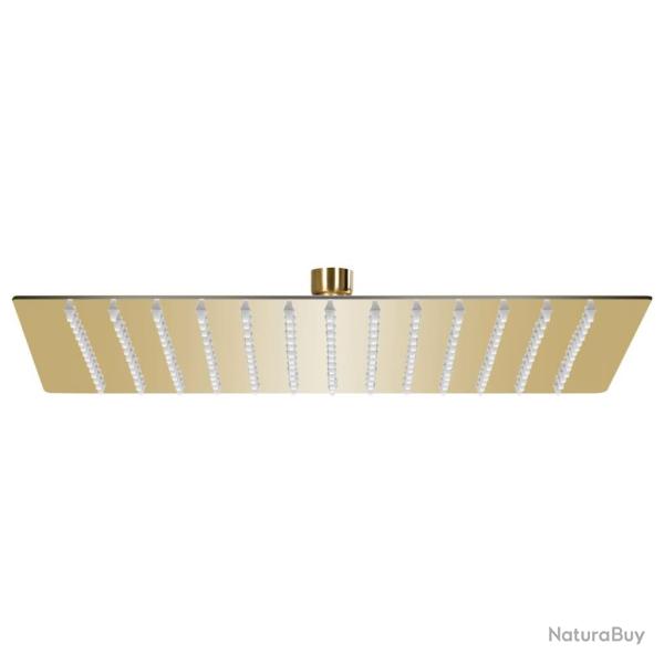 Pomme de douche pluie Acier inoxydable 25x25 cm Carr�e Dor� alsavelo