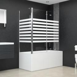 Enclos de bain 120x68x130 cm verre tremp&eacute; rayures