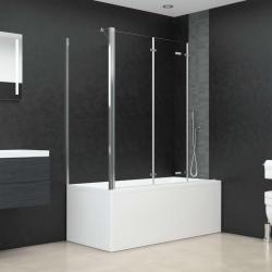 Enclos de bain 120x69x130 cm Verre tremp&eacute; Transparent