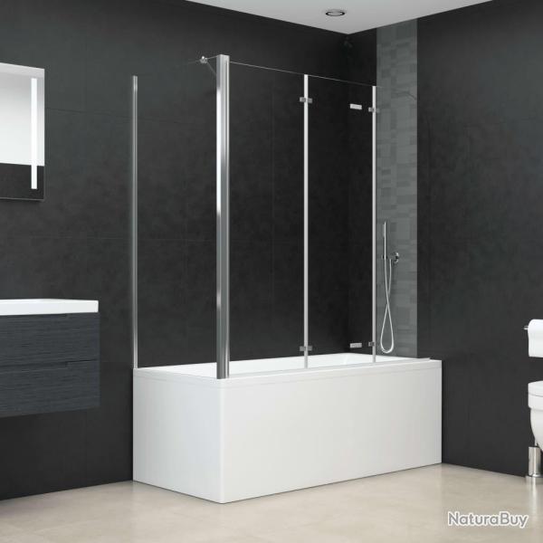Enclos de bain 120x69x130 cm Verre tremp� Transparent