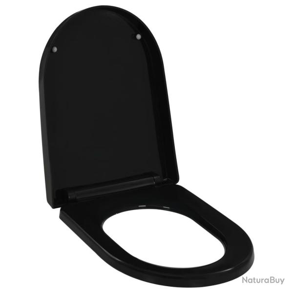Abattant WC � fermeture en douceur Lib�ration rapide Noir