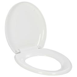 Abattant WC &agrave; fermeture en douceur Lib&eacute;ration rapide Blanc