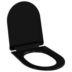 Abattant WC &agrave; fermeture en douceur Lib&eacute;ration rapide Noir