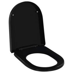 Abattant WC &agrave; fermeture en douceur Lib&eacute;ration rapide Noir