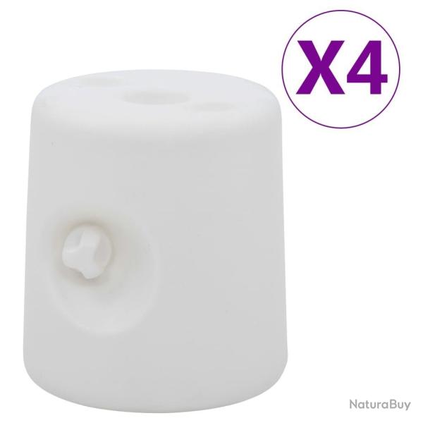 Poids de tonnelle 4 pcs PE Blanc