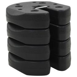 Poids pour belv&eacute;d&egrave;re 4 pcs Noir 220x50 mm B&eacute;ton alsavelo
