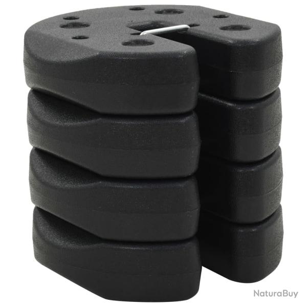 Poids pour belv�d�re 4 pcs Noir 220x50 mm B�ton