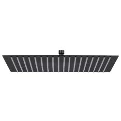 Pomme de douche pluie Acier inoxydable 50x50 cm Carr&eacute;e Noir