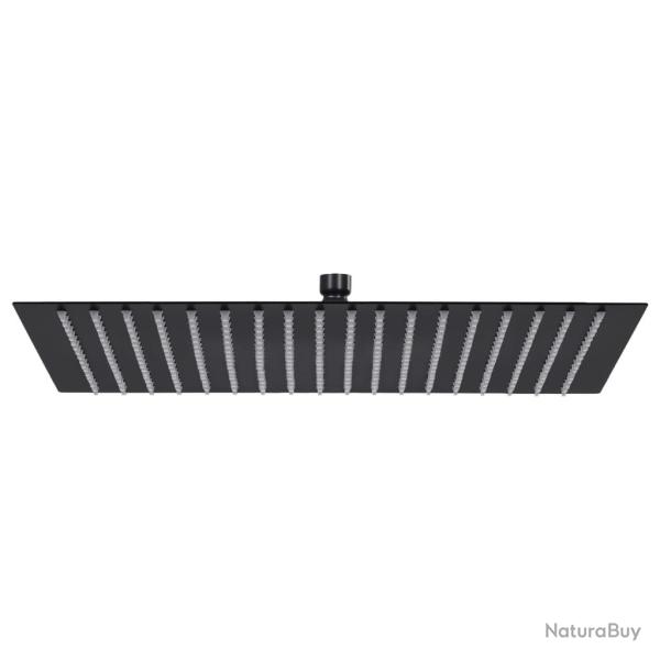 Pomme de douche pluie Acier inoxydable 50x50 cm Carr�e Noir
