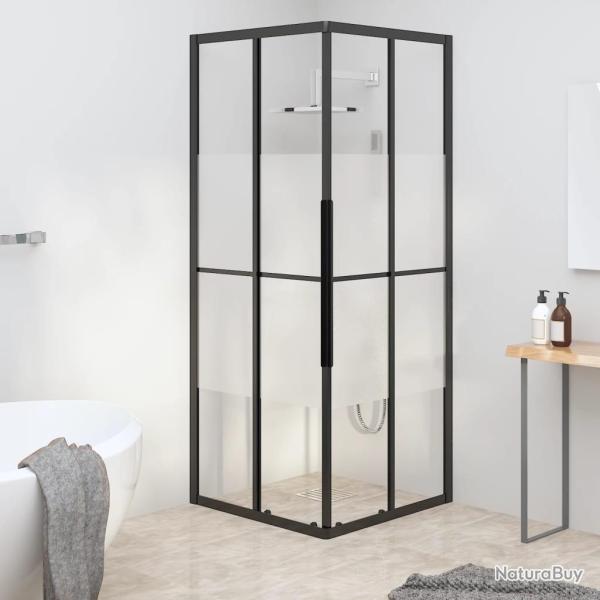Cabine de douche ESG semi-d�poli 80x80x180 cm Noir