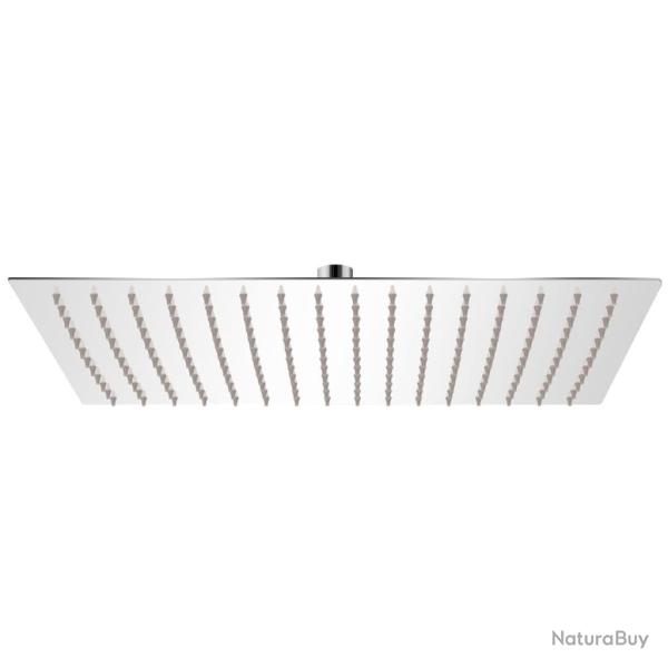 T�te de douche plongeante rectangulaire acier inoxydable