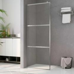 Paroi de douche &agrave; l'italienne &agrave; verre ESG transparent 100x195cm
