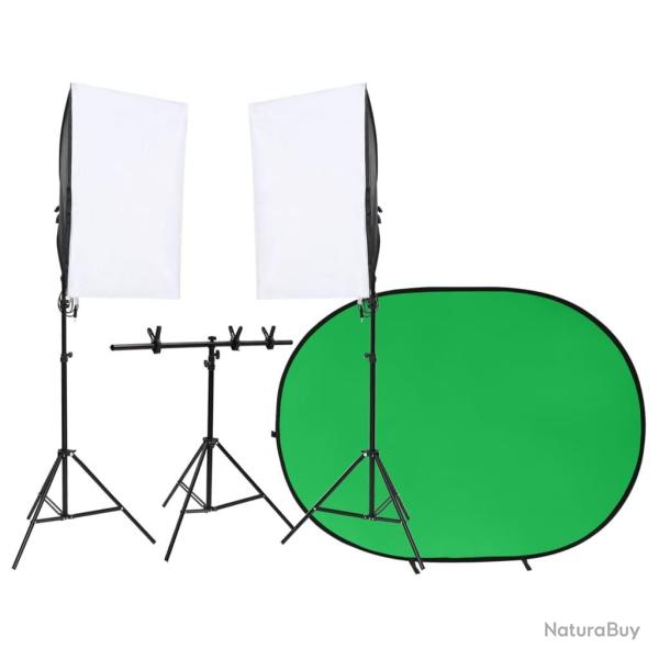 Kit de studio photo avec �clairage et �cran de fond