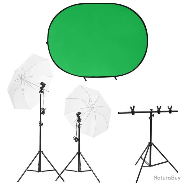 Kit de studio photo avec �clairage et �cran de fond