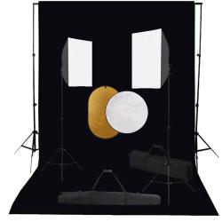 Kit de studio photo bo&icirc;tes &agrave; lumi&egrave;re toile de fond r&eacute;flecteur