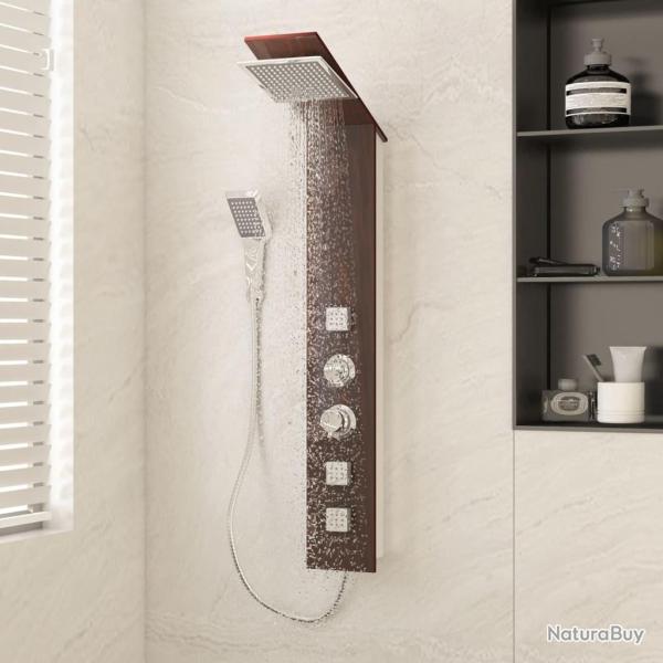 Syst�me de panneau de douche Verre Marron