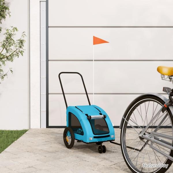Remorque de v�lo pour animaux de compagnie bleu