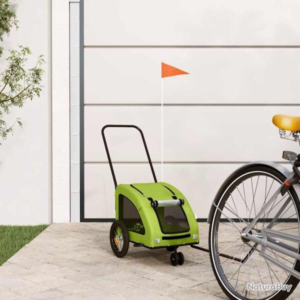 Remorque de v�lo pour animaux de compagnie vert