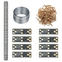 Extension de poulailler 268x100x190 cm m&eacute;tal