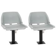 Ensemble de sièges de bateau pliables lot de 2 dossier haut