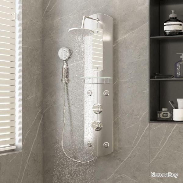 Panneau de douche 25x43x110 cm Argent�