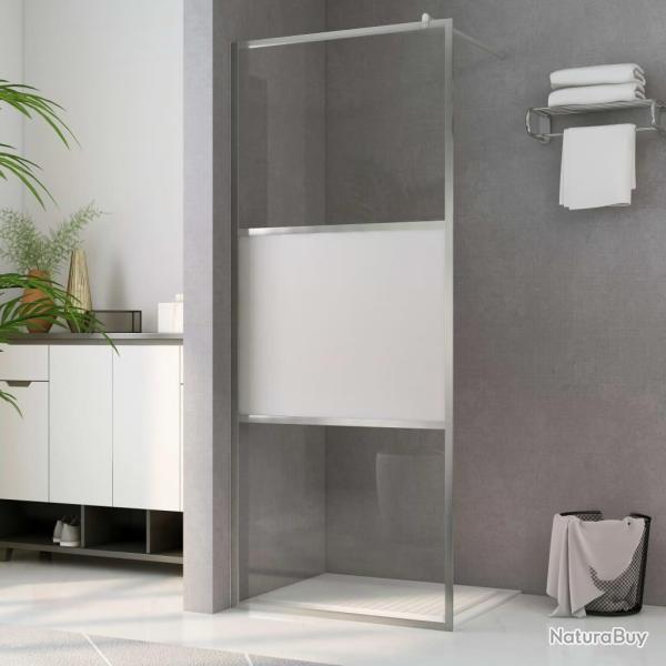 Paroi de douche � l'italienne � verre ESG demi-d�poli 90x195 cm