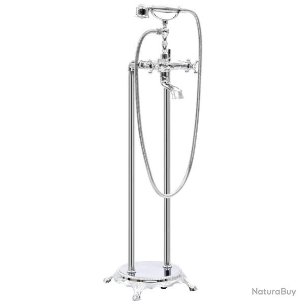 Robinet de baignoire sur pied Acier inoxydable 99,5 cm Argent�