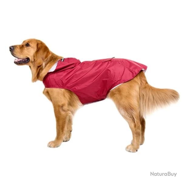 Manteau imperm�able pour chien. veste � capuche imperm�able. Poncho de pluie. v�tements de pluie pou