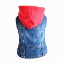 XS-2XL Denim chien v&ecirc;tements Cowboy chien manteau chiot v&ecirc;tements pour petits chiens jean veste chie