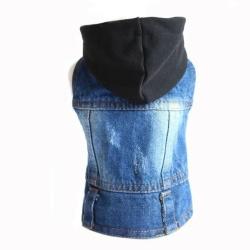 XS-2XL Denim chien v&ecirc;tements Cowboy chien manteau chiot v&ecirc;tements pour petits chiens jean veste chie