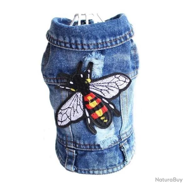 XS 2XL Denim chien v�tements Cowboy chien manteau chiot v�tements pour petits chiens jean veste chie